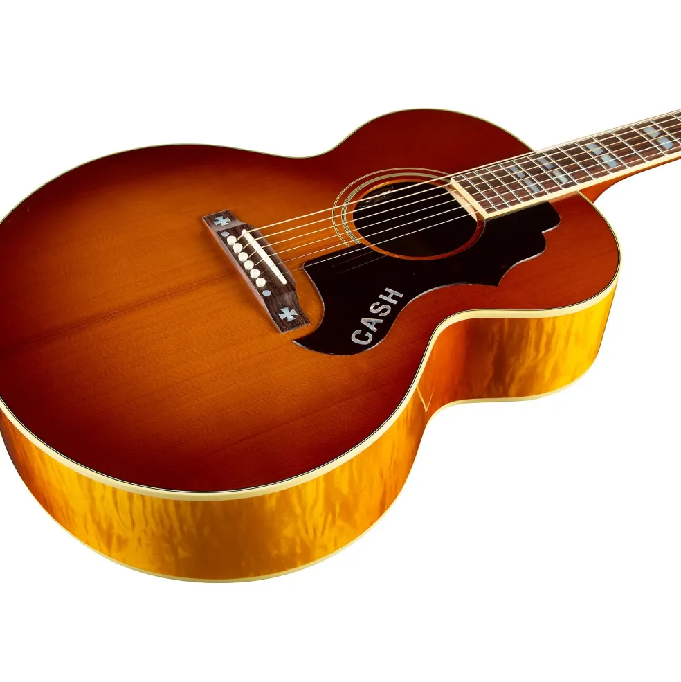 Gibson Rosanne Cash J-185 Signature Limited-Edition Acoustic-Electric Guitar Heritage Cherry Sunburst