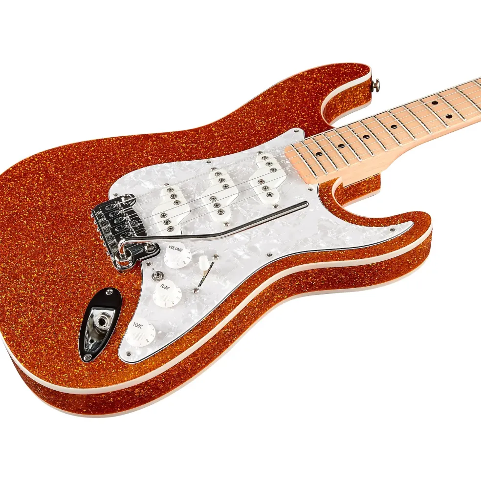 G&L GC Limited-Edition USA Comanche Electric Guitar Orange Flake