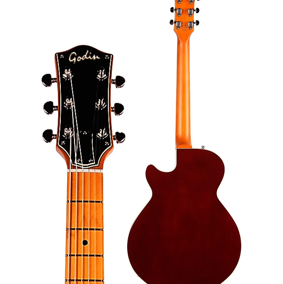 Godin Montreal Premiere Pro Hollowbody Electric Guitar Aztek Red