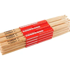 Goodwood Hickory Drum Sticks 12-Pack 5A Wood
