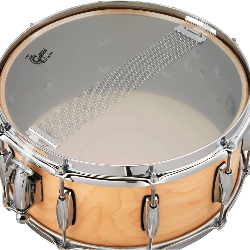 Gretsch Drums Brooklyn Straight Satin Snare Drum with Lightning Throw-Off 14 x 6.5 in. Natural