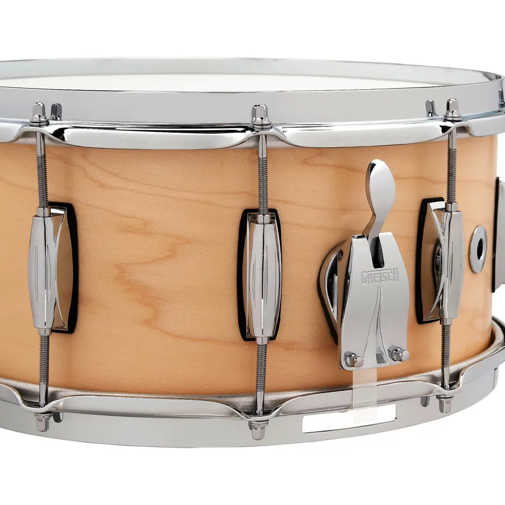 Gretsch Drums Brooklyn Straight Satin Snare Drum with Lightning Throw-Off 14 x 6.5 in. Natural