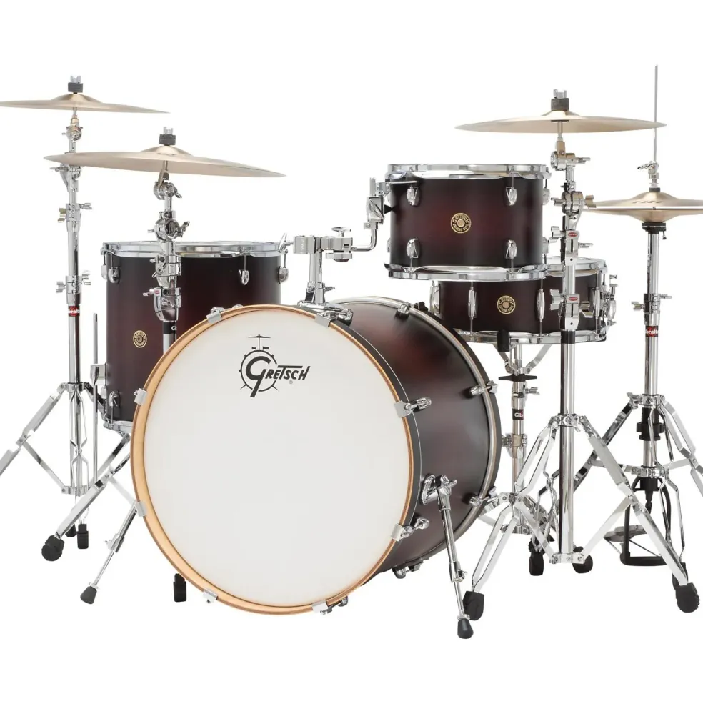 Gretsch Drums Catalina Maple 4-Piece Shell Pack with 22" Bass Drum Satin Deep Cherry Burst