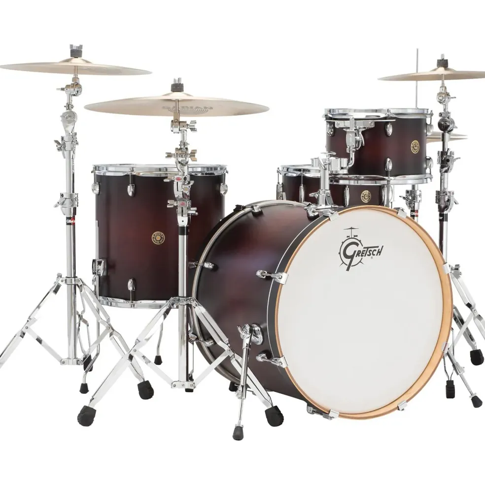 Gretsch Drums Catalina Maple 4-Piece Shell Pack with 22" Bass Drum Satin Deep Cherry Burst