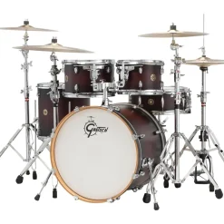 Gretsch Drums Catalina Maple 5-Piece Shell Pack With 20" Bass Drum Satin Deep Cherry Burst