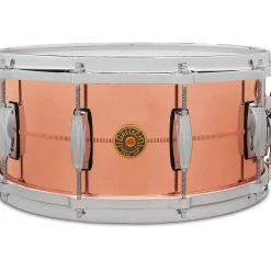 Gretsch Drums USA C2 2mm Polished Copper 10 Lug Snare Drum 14 x 6.5 in.
