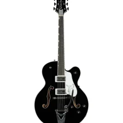 Gretsch Guitars Falcon Hollow Body with String-Thru Bigsby Electric Guitar Black