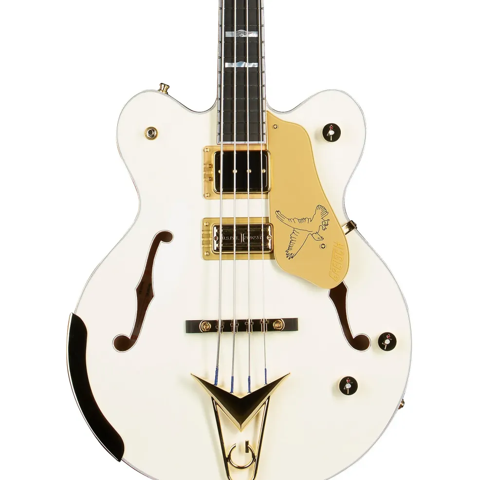 Gretsch Guitars G6136B-TP-AWT Tom Petersson Signature Electric Bass Guitar Aged White
