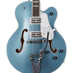 Gretsch Guitars G6136T LTD 140th Falcon Hollowbody Electric Guitar With Bigsby Two-Tone Stone Platinum/Pure Platinum