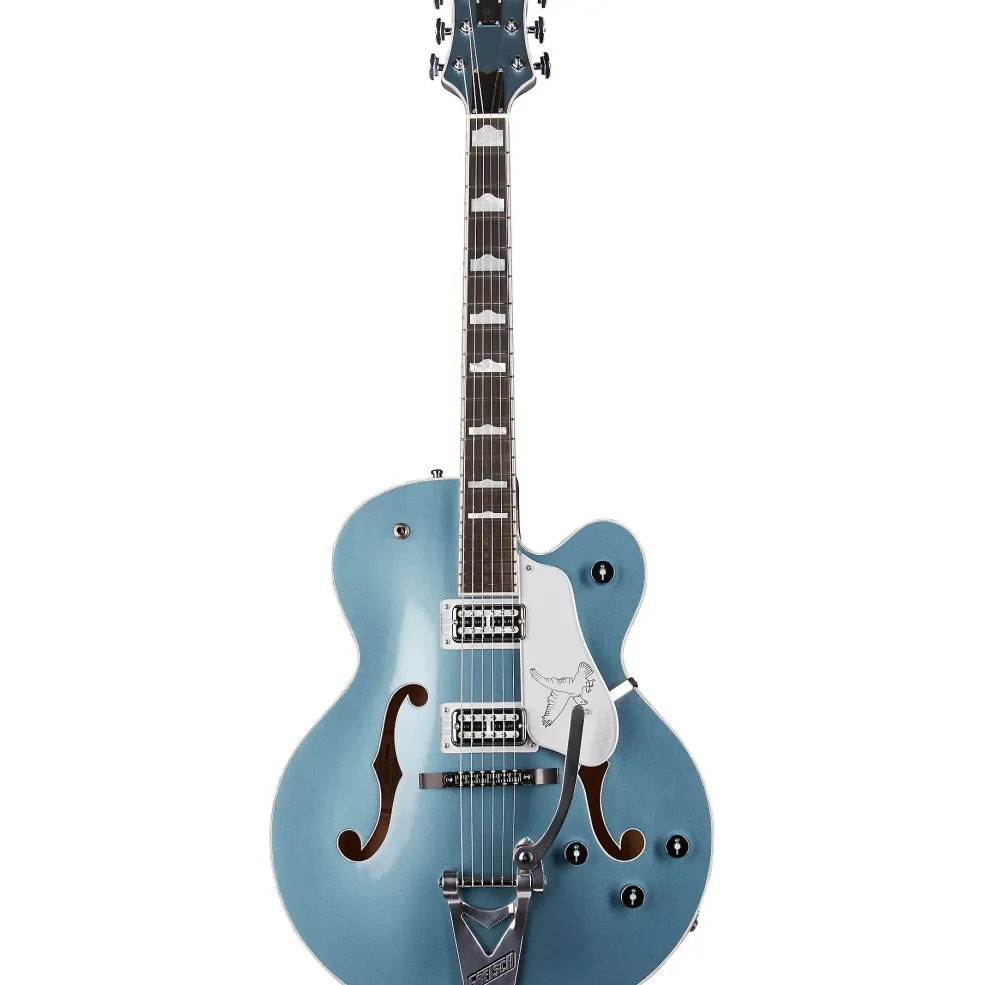 Gretsch Guitars G6136T LTD 140th Falcon Hollowbody Electric Guitar With Bigsby Two-Tone Stone Platinum/Pure Platinum