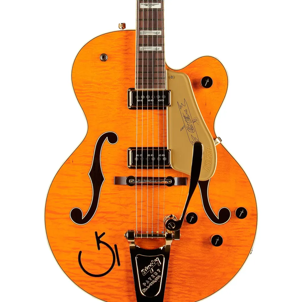 Gretsch Guitars G6120T-55 Vintage Select Edition '55 Chet Atkins Hollowbody With Bigsby Vintage Orange Stain