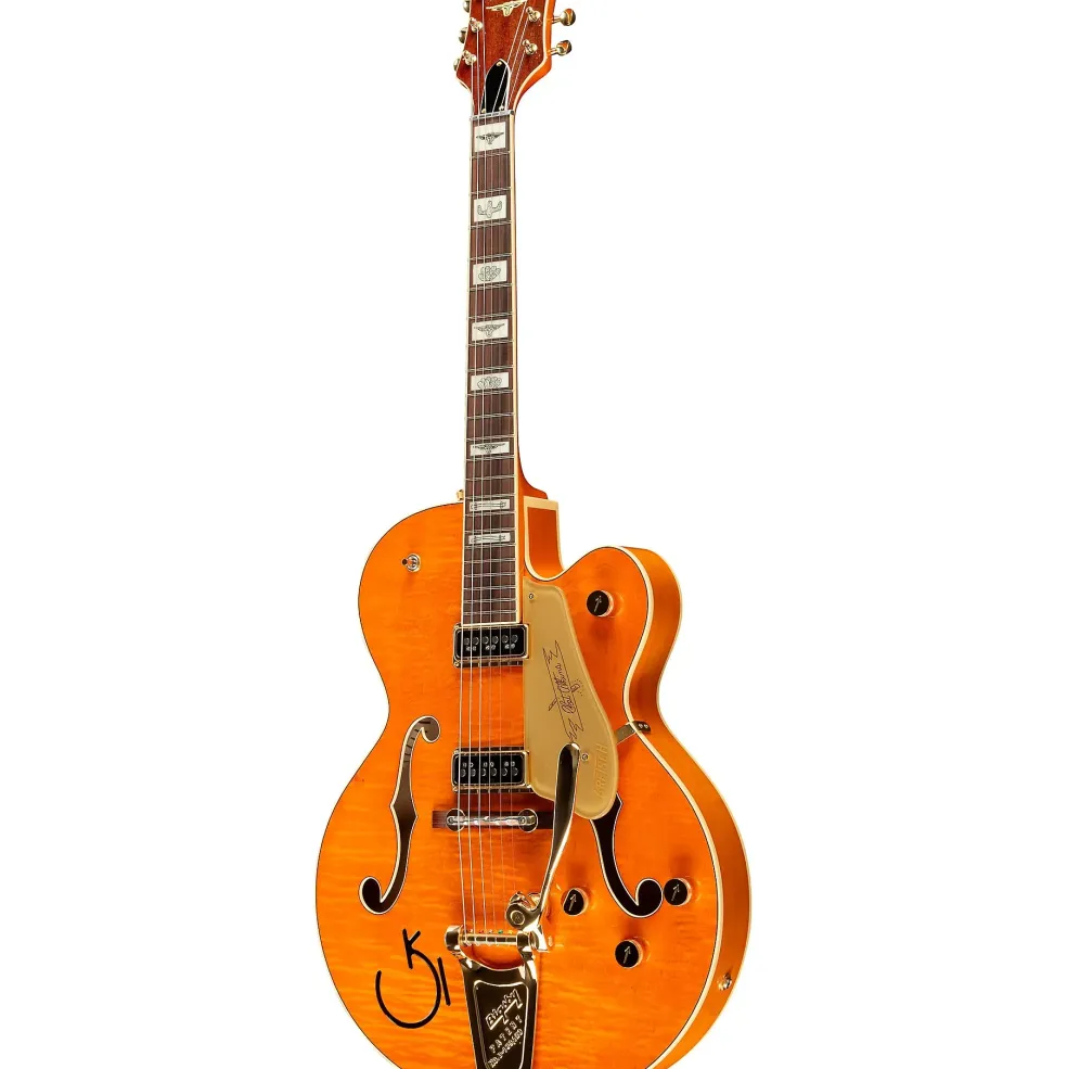 Gretsch Guitars G6120T-55 Vintage Select Edition '55 Chet Atkins Hollowbody With Bigsby Vintage Orange Stain