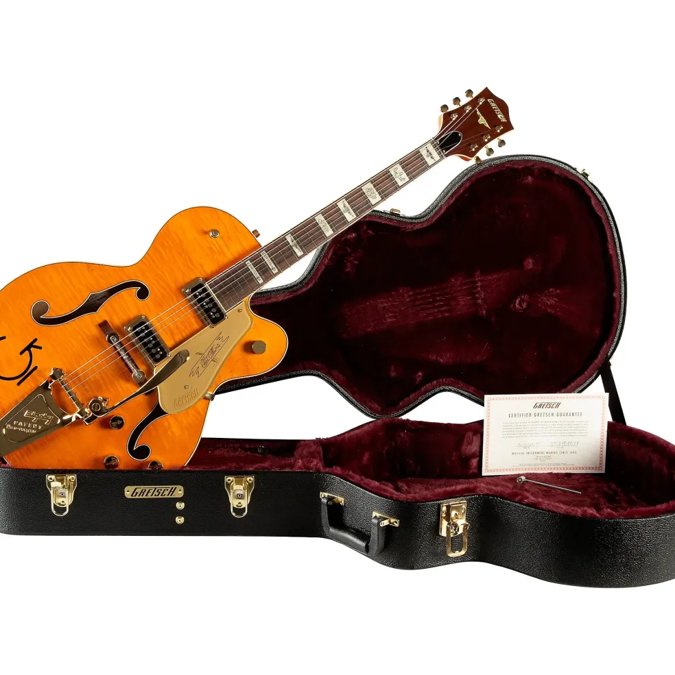 Gretsch Guitars G6120T-55 Vintage Select Edition '55 Chet Atkins Hollowbody With Bigsby Vintage Orange Stain