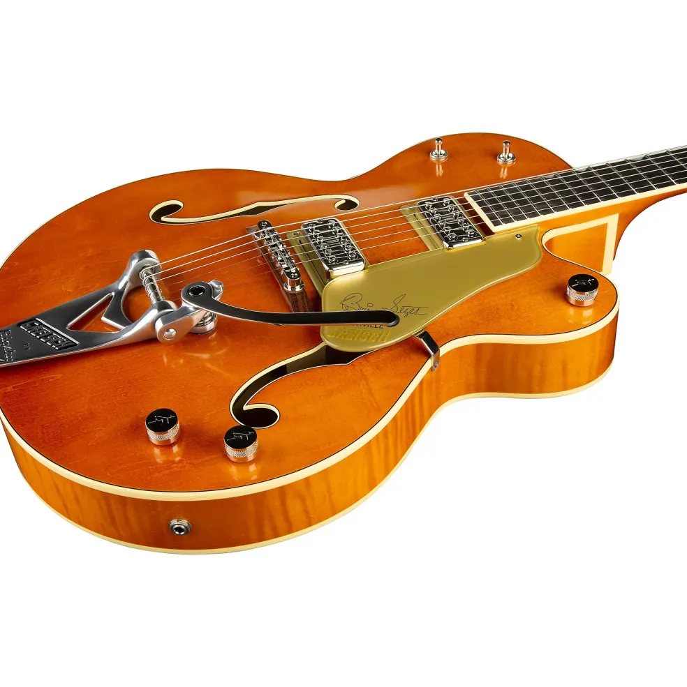 Gretsch Guitars G6120T-BSSMK Brian Setzer Signature Nashville Hollowbody '59 "Smoke" With Bigsby Electric Guitar Smoke Orange Lacquer