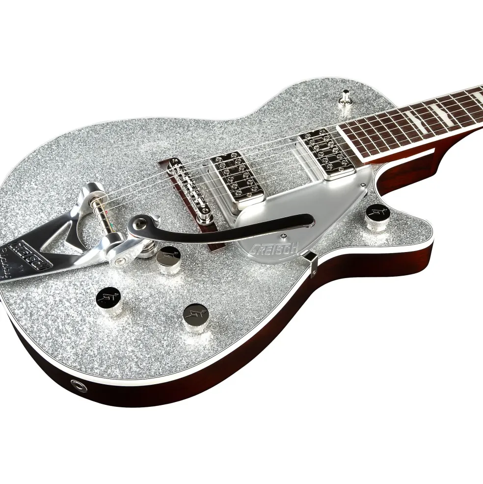 Gretsch Guitars G6129T-89VS Vintage Select '89 Sparkle Jet With Bigsby Silver Sparkle
