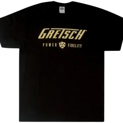 Gretsch Power & Fidelity Logo T-Shirt - Black X Large