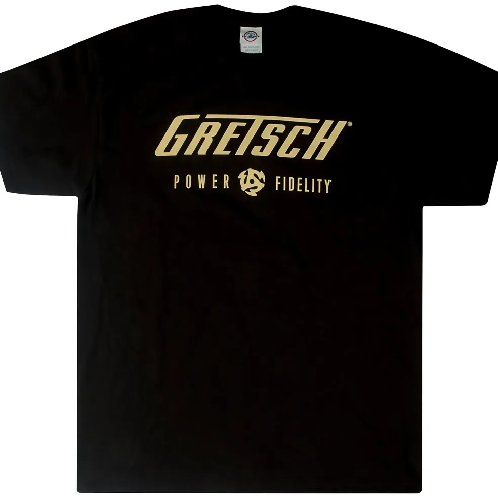 Gretsch Power & Fidelity Logo T-Shirt - Black X Large