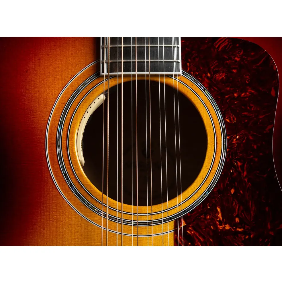 Guild F-512E Maple Jumbo 12-String Acoustic-Electric Guitar Antique Burst