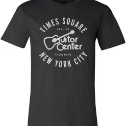 Guitar Center NYC Mens Logo T-Shirt Black Medium