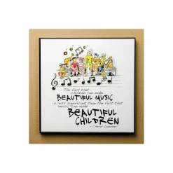 Hal Leonard Beautiful Music, Beautiful Children Print (12x12 Framed Print) Composed by Cheryl Lavender