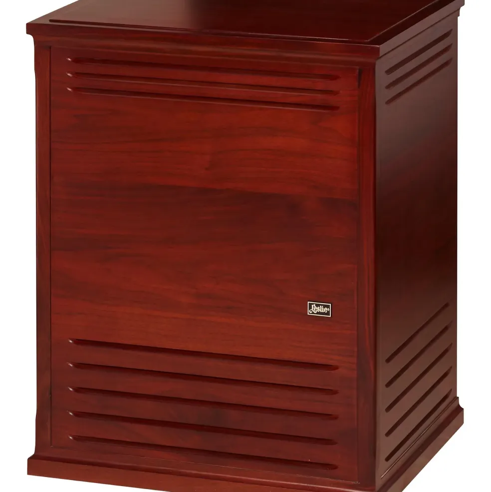 Hammond Leslie Model 3300W 300W 15" Combo Cabinet With 2-Speed Rotary Horn Red Walnut