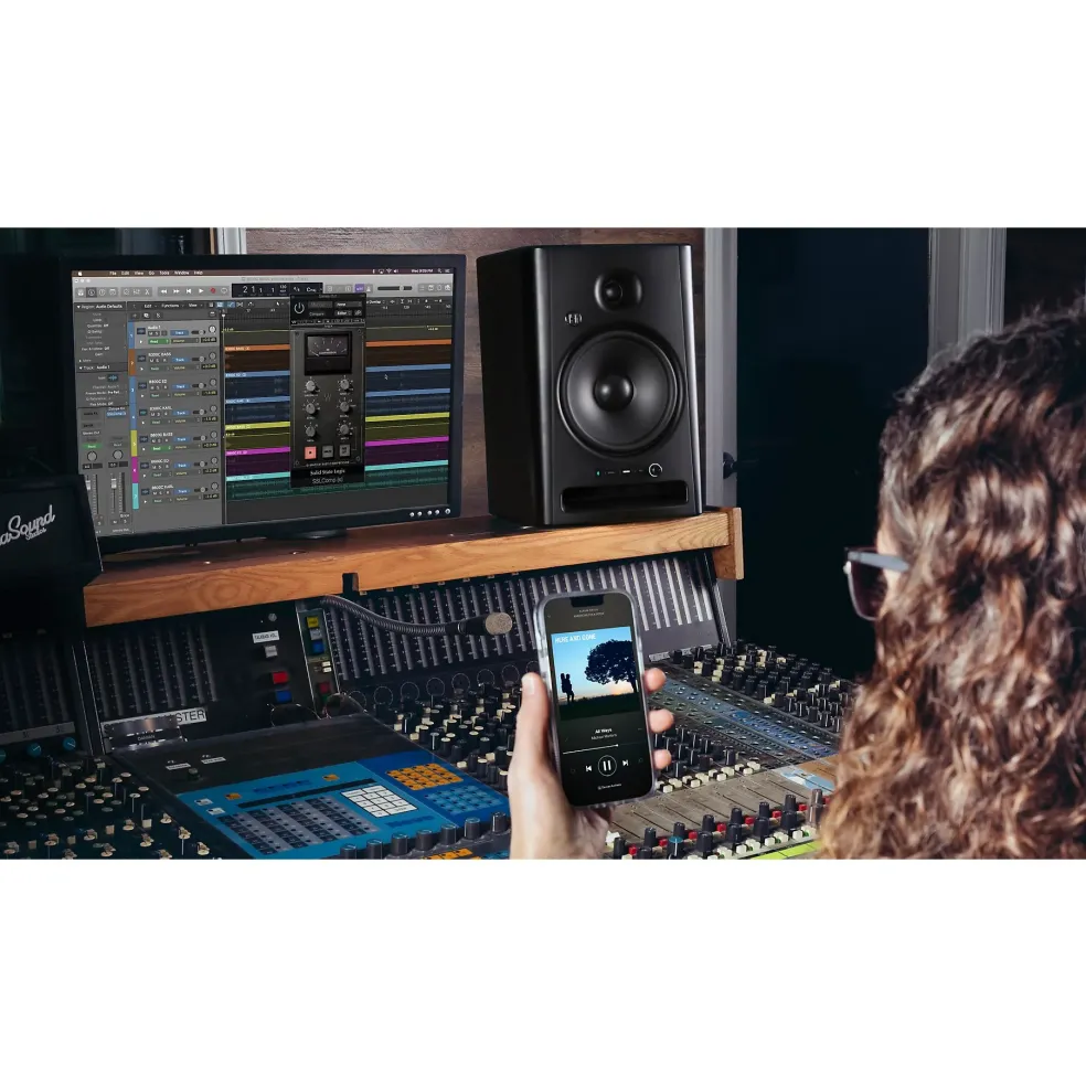 Harbinger VARI SM505 5" Studio Monitor With 3-Voice DSP and Bluetooth