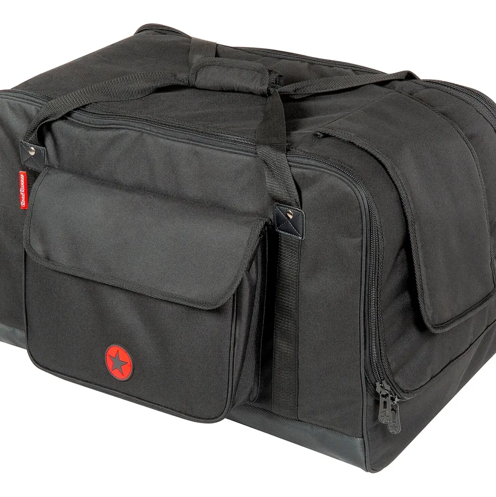Harbinger VARI V3415 15" Powered Speakers Package With Avenue II Road Runner Bags