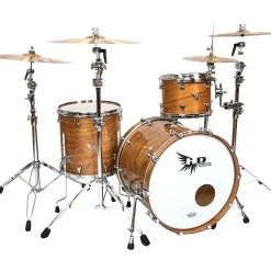 Hendrix Drums Perfect Ply Series Walnut 3-Piece Shell Pack with 22x16" Bass Drum Gloss