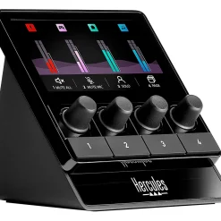 Hercules DJ Stream 100 Customizable 8-Track Audio Mixer for Streaming, Content Creation and Gaming (Windows PC)