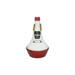 Humes & Berg Stonelined Series Trombone Straight Mute 126 Symphonic Red / White Aluminum
