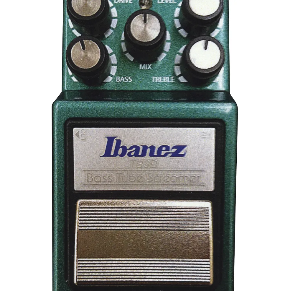 Ibanez 9 Series TS9B Bass Tube Screamer Overdrive Bass Effects Pedal Green