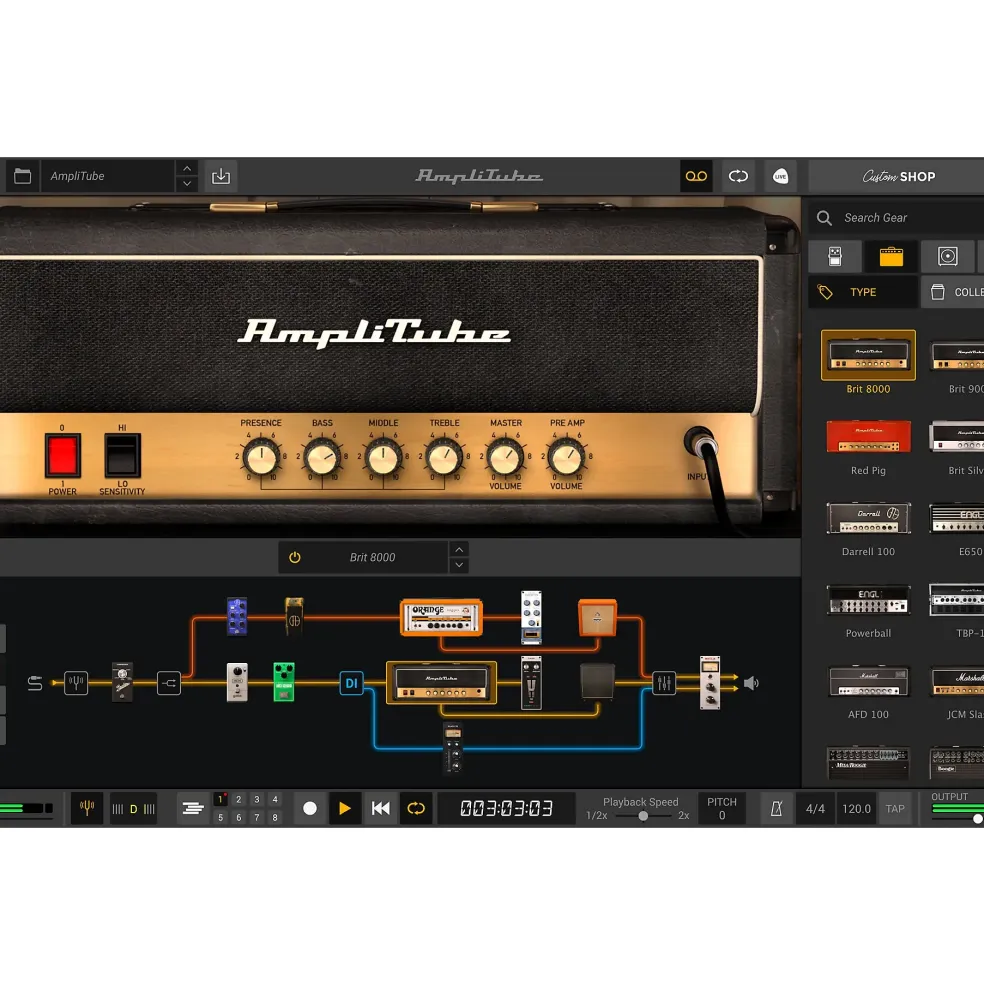 IK Multimedia AmpliTube 4 Ampeg SVX Power DUO Bundle