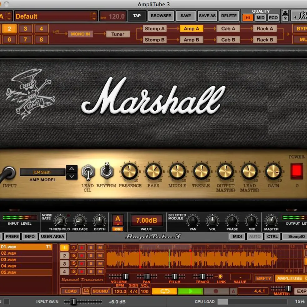 IK Multimedia AmpliTube Slash Software Download