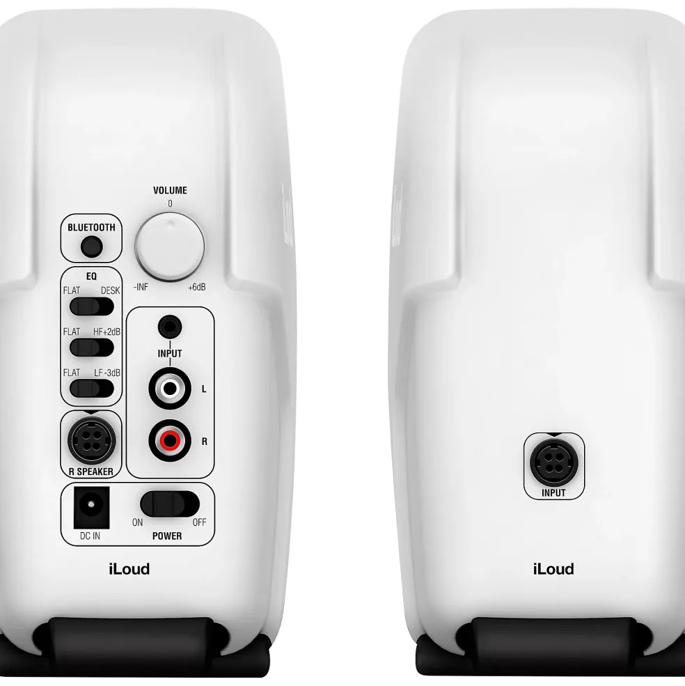 IK Multimedia iLoud Micro Monitor 3" Powered Studio Monitors (Pair), White