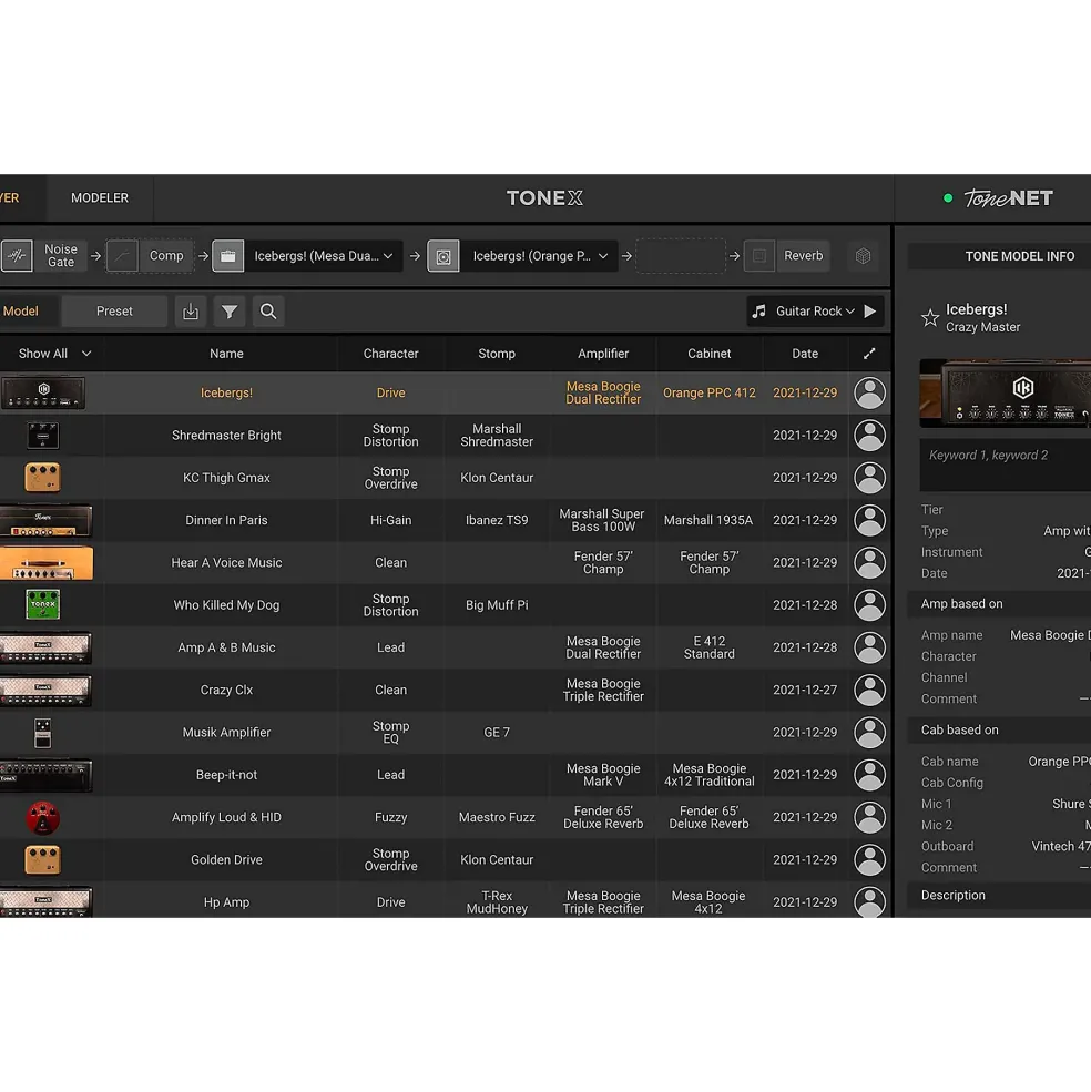 IK Multimedia TONEX MAX Software Plug-in