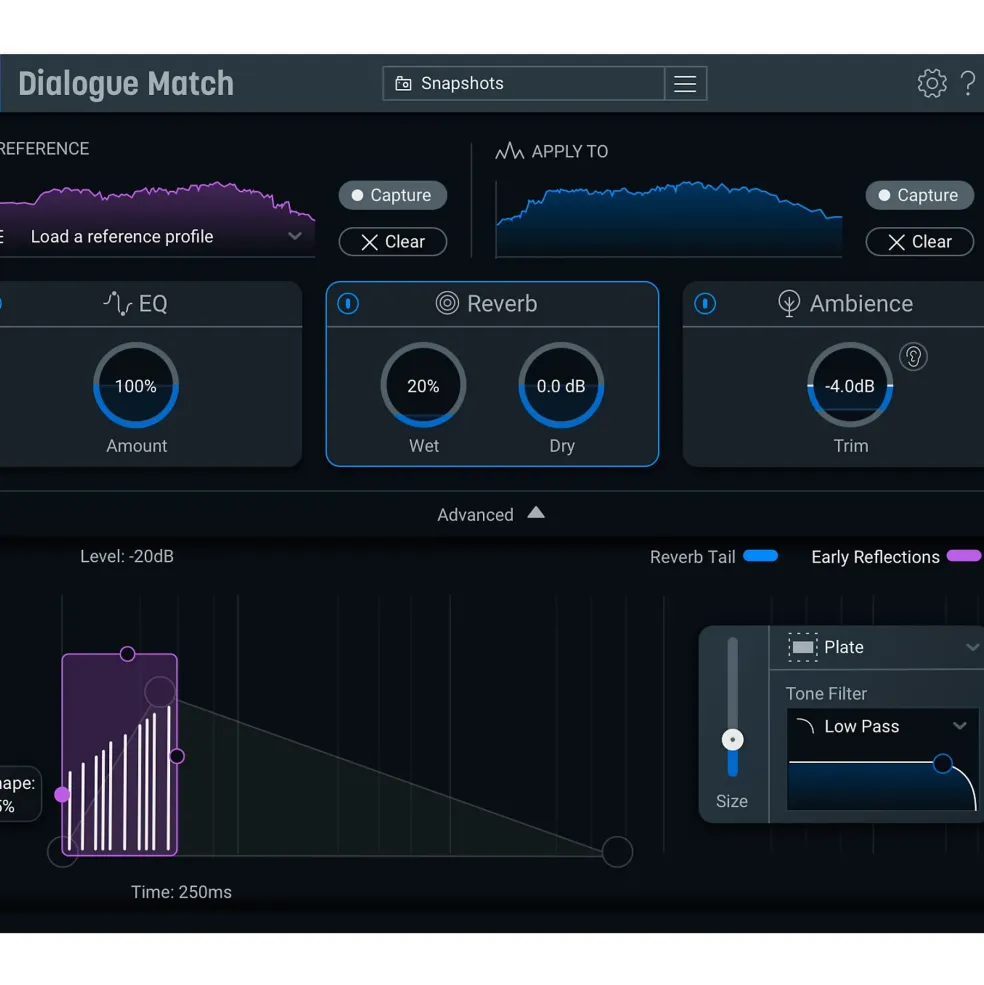 iZotope Dialogue Match: Crossgrade from any standard or advanced product (Download)