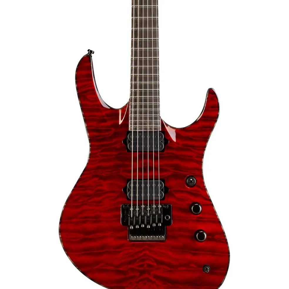 Jackson Chris Broderick Soloist Electric Guitar Transparent Red Ebony Fingerboard