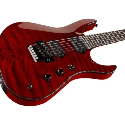 Jackson Chris Broderick Soloist Electric Guitar Transparent Red Ebony Fingerboard