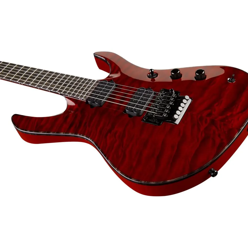 Jackson Chris Broderick Soloist Electric Guitar Transparent Red Ebony Fingerboard