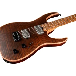Jackson USA Signature Misha Mansoor Juggernaut HT6FM Electric Guitar Amber Tiger Eye