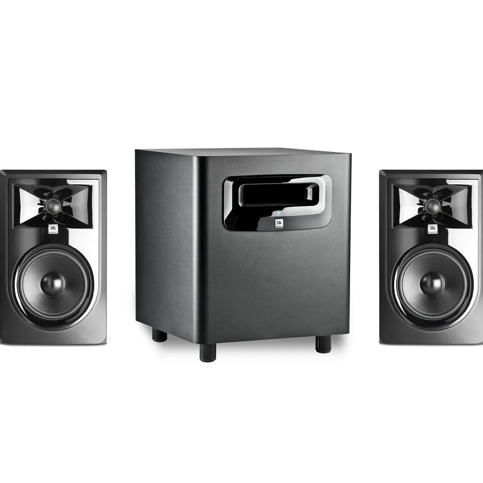 JBL 2.1 Studio Bundle With 306P MkII 6" Powered Studio Monitor Pair & LSR310S 10" Powered Studio Subwoofer
