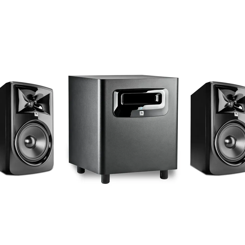 JBL 2.1 Studio Bundle With 308P MkII 8" Powered Studio Monitor Pair & LSR310S 10" Powered Studio Sub