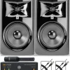 JBL 308P MKII 8" Studio Monitor Pair with IK Multimedia ARC Studio Advanced Room Correction System