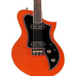 Kauer Guitars Korona HT Pine Electric Guitar Orange Metal Flake