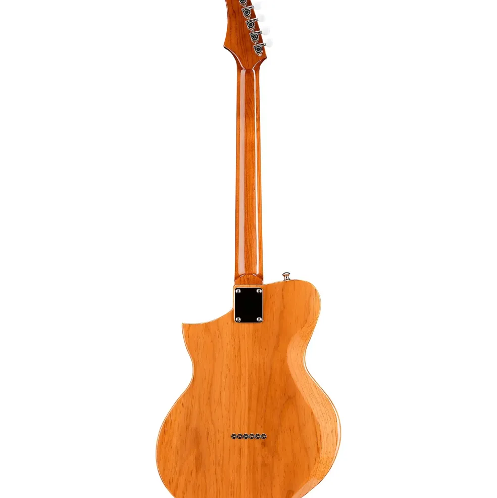 Kauer Guitars Korona HT Pine Electric Guitar Orange Metal Flake
