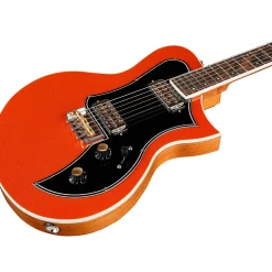 Kauer Guitars Korona HT Pine Electric Guitar Orange Metal Flake