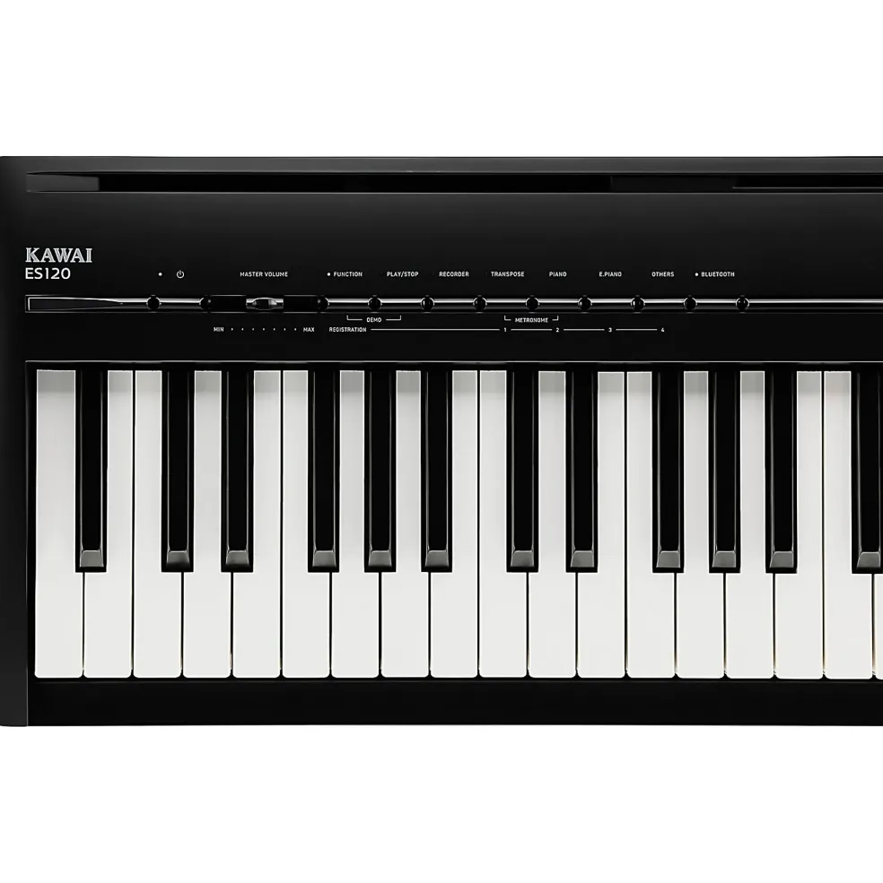 Kawai ES-120 88-Key Digital Piano With HML-2 Stand and F-351 Triple Pedal Black