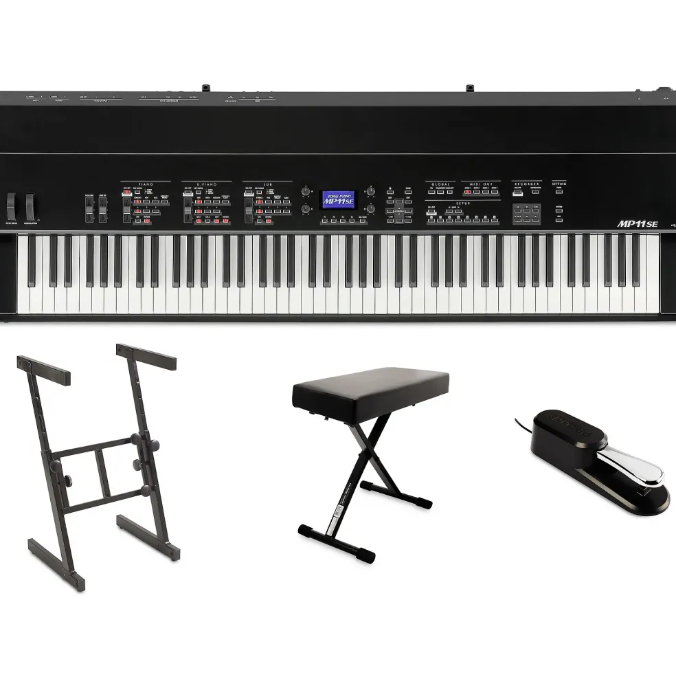 Kawai MP11SE 88-Key Professional Stage Piano Essentials Bundle