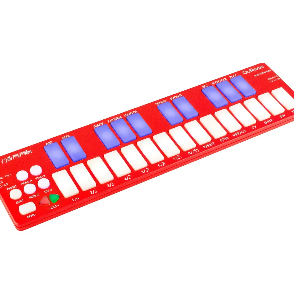 Keith McMillen QuNexus MPE MIDI-CV Mini Keyboard Controller Red
