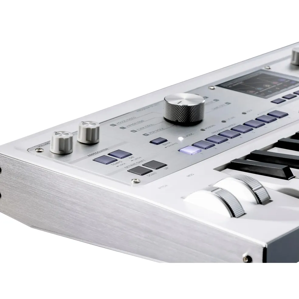 KORG microKORG 2 Keyboard Synthesizer & Vocoder Limited Edition White
